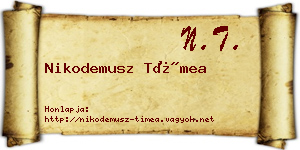 Nikodemusz Tímea névjegykártya